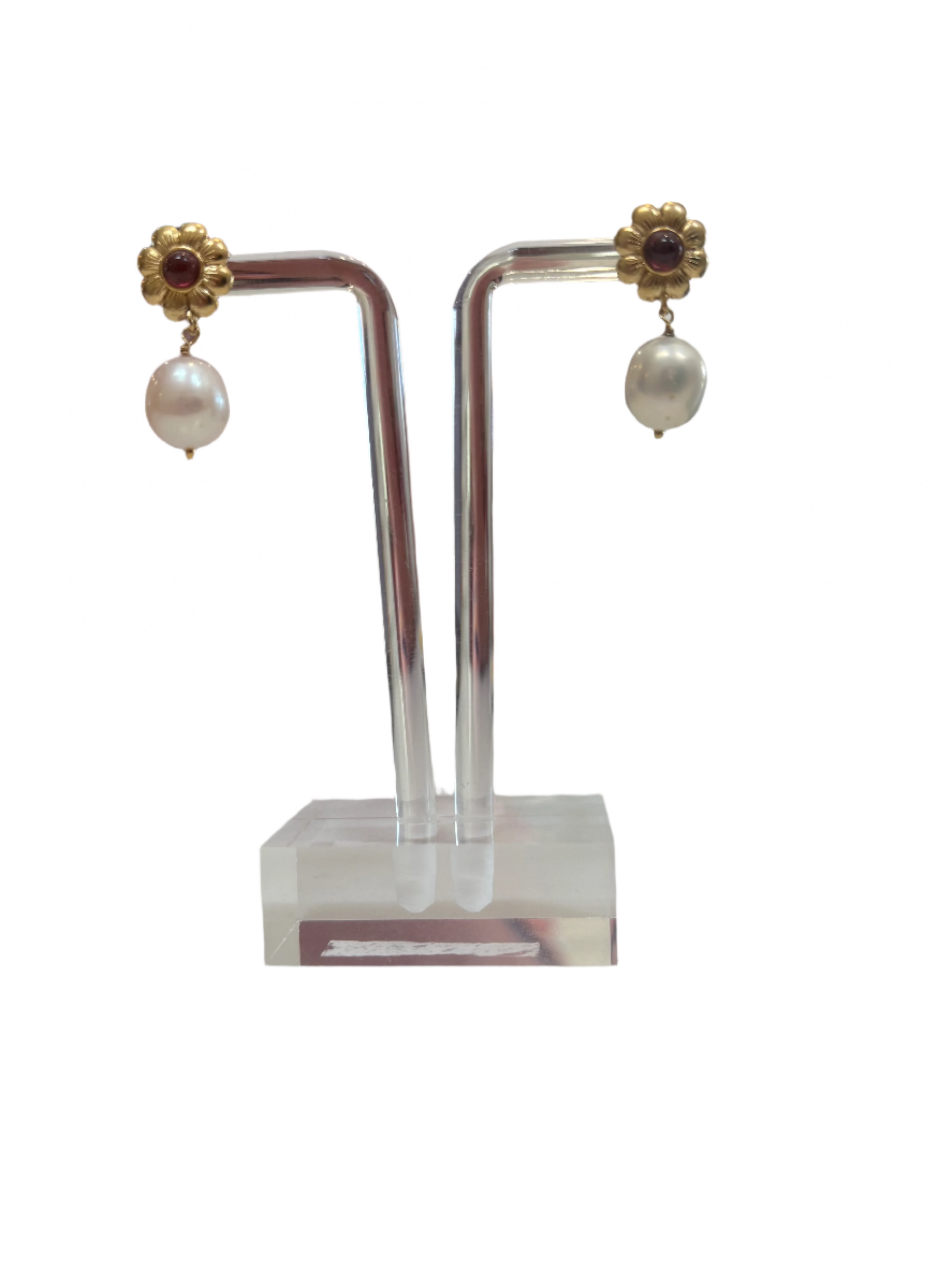 Flower Pearl Earrings