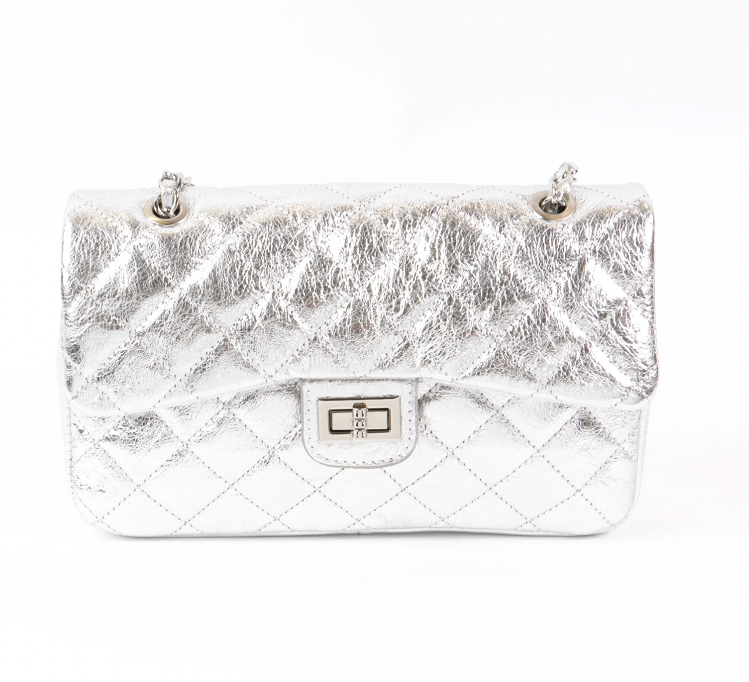 Bella Rosa Silver Shoulder/Crossbody Bag