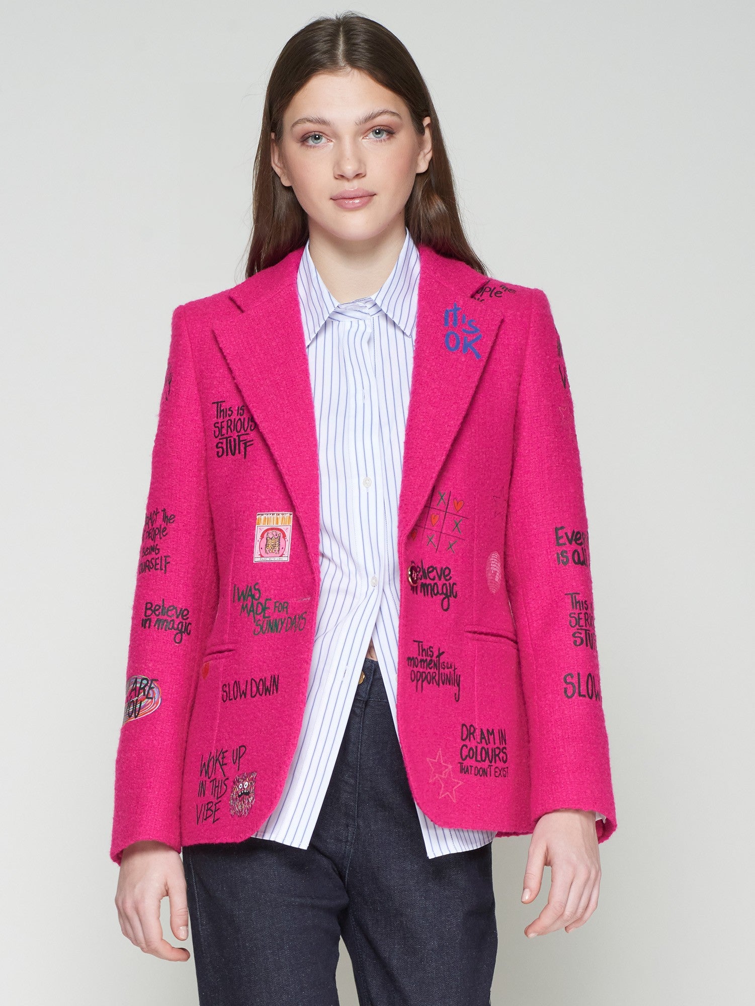 HELEN GRAFFITI ROSA LANA CHANEL JACKET