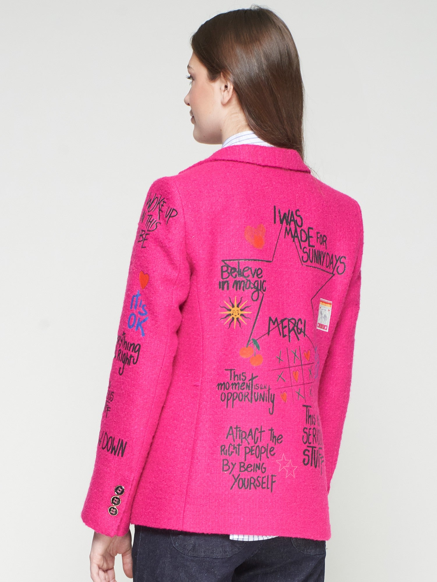 HELEN GRAFFITI ROSA LANA CHANEL JACKET